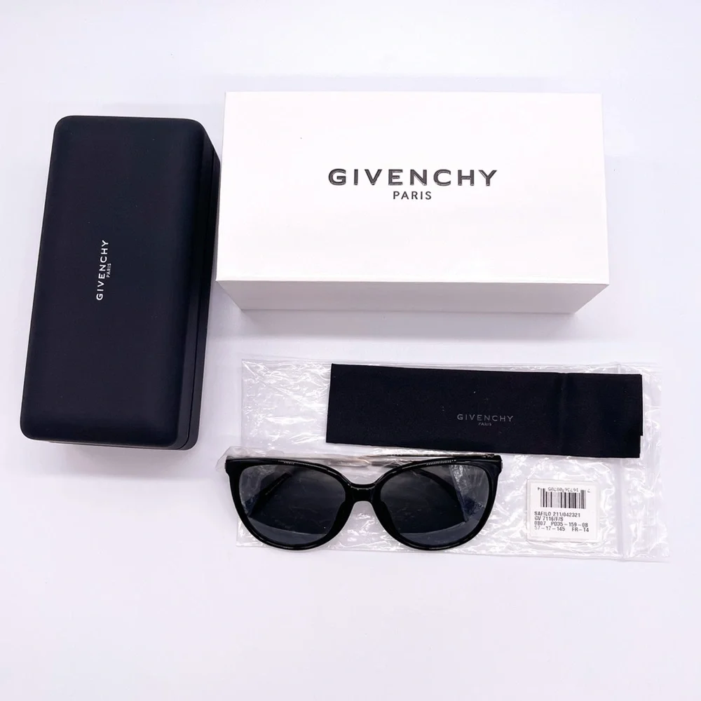 NEW GV7116/F/S 807 GIVENCHY SUNGLASSES GV7116/F/S BLACK WOMEN’S EYEWEAR GIVENCHY